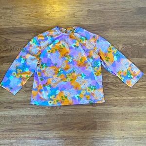 Rare vintage 60s psychedelic blouse